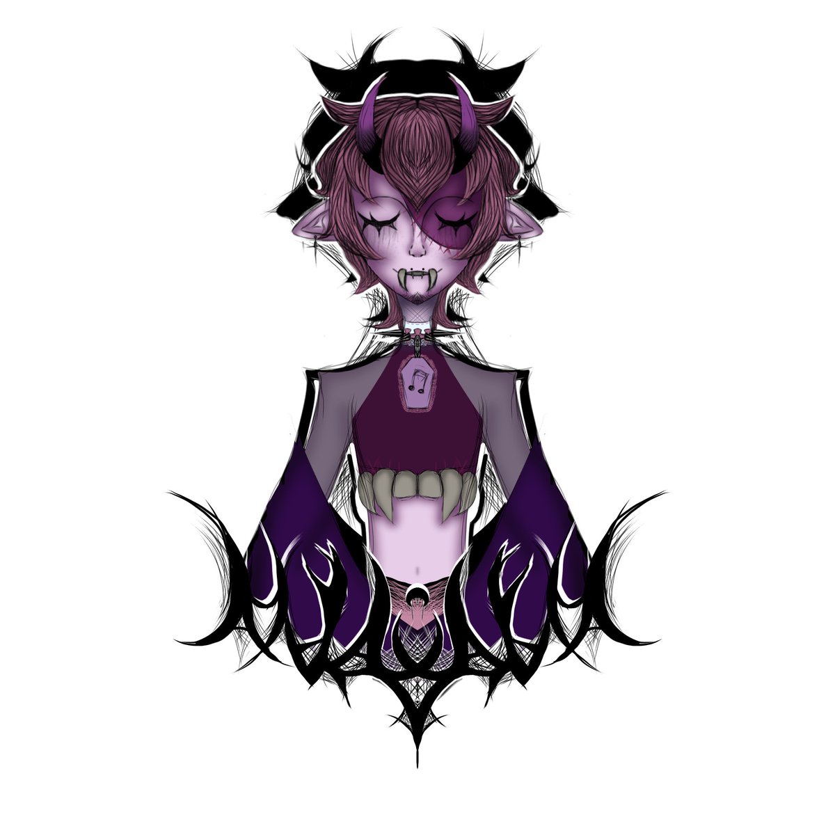 Akuma_411's tweet photo. With all the new people here I think it’s time for a reintroduction!!! Hi! My name is Null I also go by Akuma-P but I kinda smushed the 2 names together and called it a day, I am a vocaloid-P, artist, cosplayer, and sometimes vtuber!!! I like metal and that’s what I aim to make!! https://t.co/lxZsHKcNyz