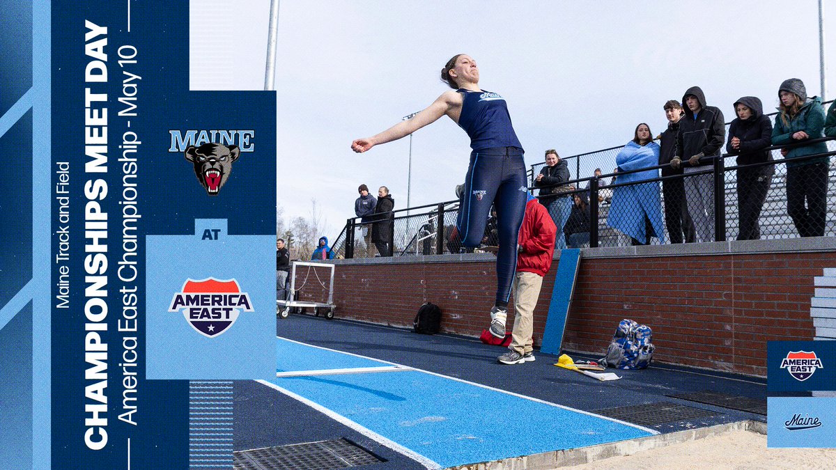 MaineXCTF's tweet photo. Let’s run it back!

🆚: America East Championships Day 2
📍: Lowell, Massachusetts
🕕: 8:30 AM
📊: Lancer Timing
📺: ESPN+ (Track) / AE TV (Throws)

#BlackBearNation https://t.co/0sM2OgpuGa
