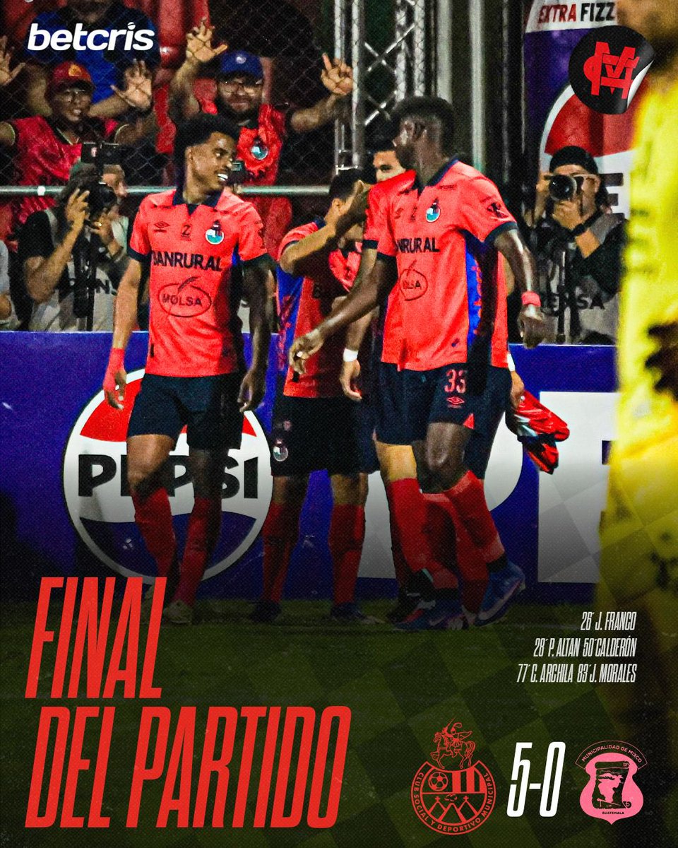¡#ElEquipoDelPueblo es finalistaaaaaa! 🫵👹

Global: 7-0 

#VamosRojos🔴🔵