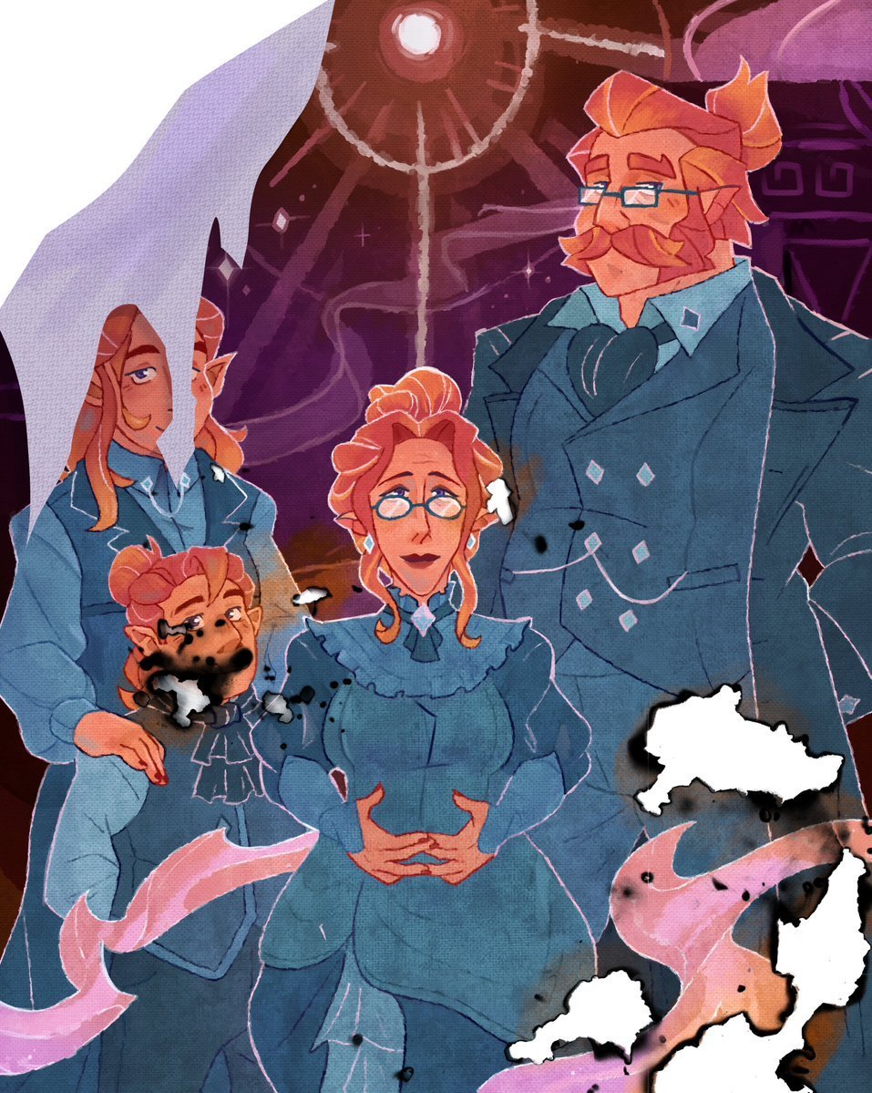 chance_roll's tweet photo. La familia K'aak 🕯️

#dnd #illustration #ocsㅤㅤ https://t.co/hzPS1Me6nX