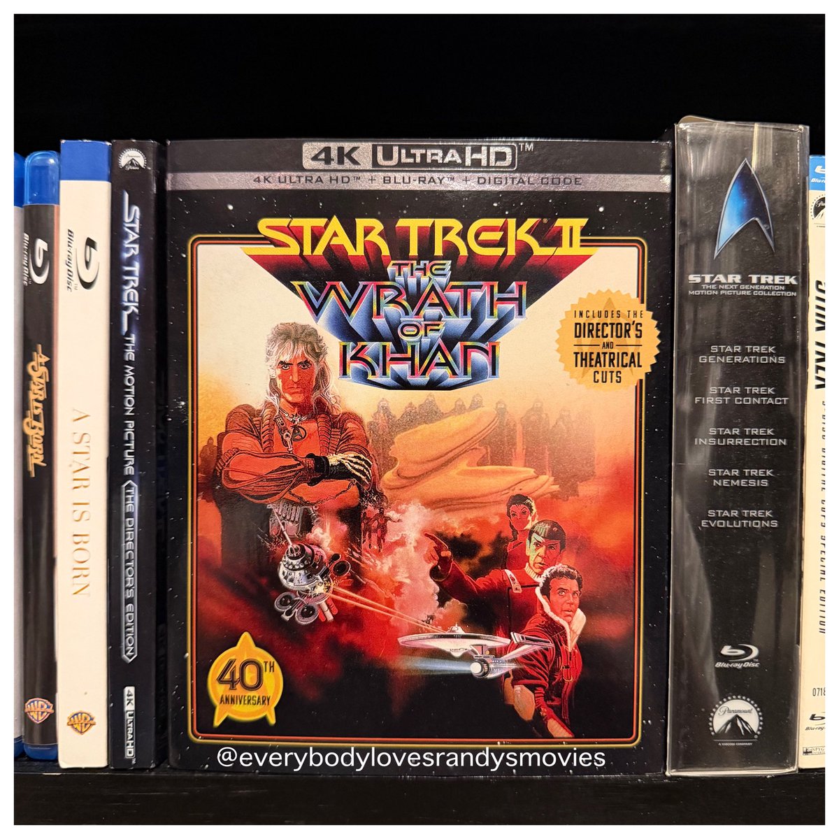 RandysMovies's tweet photo. Movie: #StarTrekIITheWrathOfKhan (1982)
Starring: #WilliamShatner #RicardoMontalbán #LeonardNimoy #DeForestKelley #JamesDoohan #GeorgeTakei #WalterKoenig #NichelleNichols #PaulWinfield #KirstieAlley
Directed By: #NicholasMeyer
#FilmTwitter
#4kBluRay
#MovieNerd
#MovieCollector
#4kBluRayCollection
#MovieCollection
#MovieBuff
#StarTrek
#PhysicalMedia 🖖🏼