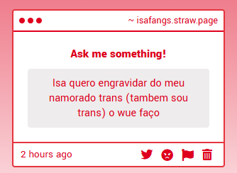 isafangs's tweet photo. quando estiver na copulacao voce faz os seguintes movimentos ;
cima
cima
baixo
baixo
esquerda
direita
esquerda
direita
B
A https://t.co/VpLtrnWAV3