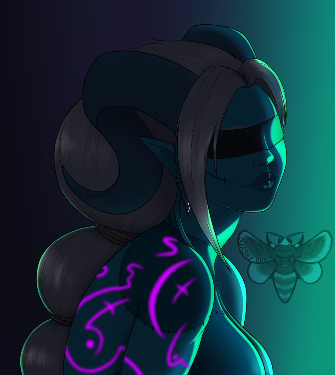 Bug_of_Squish's tweet photo. Bust c//mm for @FurriousArt of their cutiepie Draenei, Aura!

#WorldofWarcraft #Draenei #SFW #SFWArt https://t.co/WeItVXjMRx