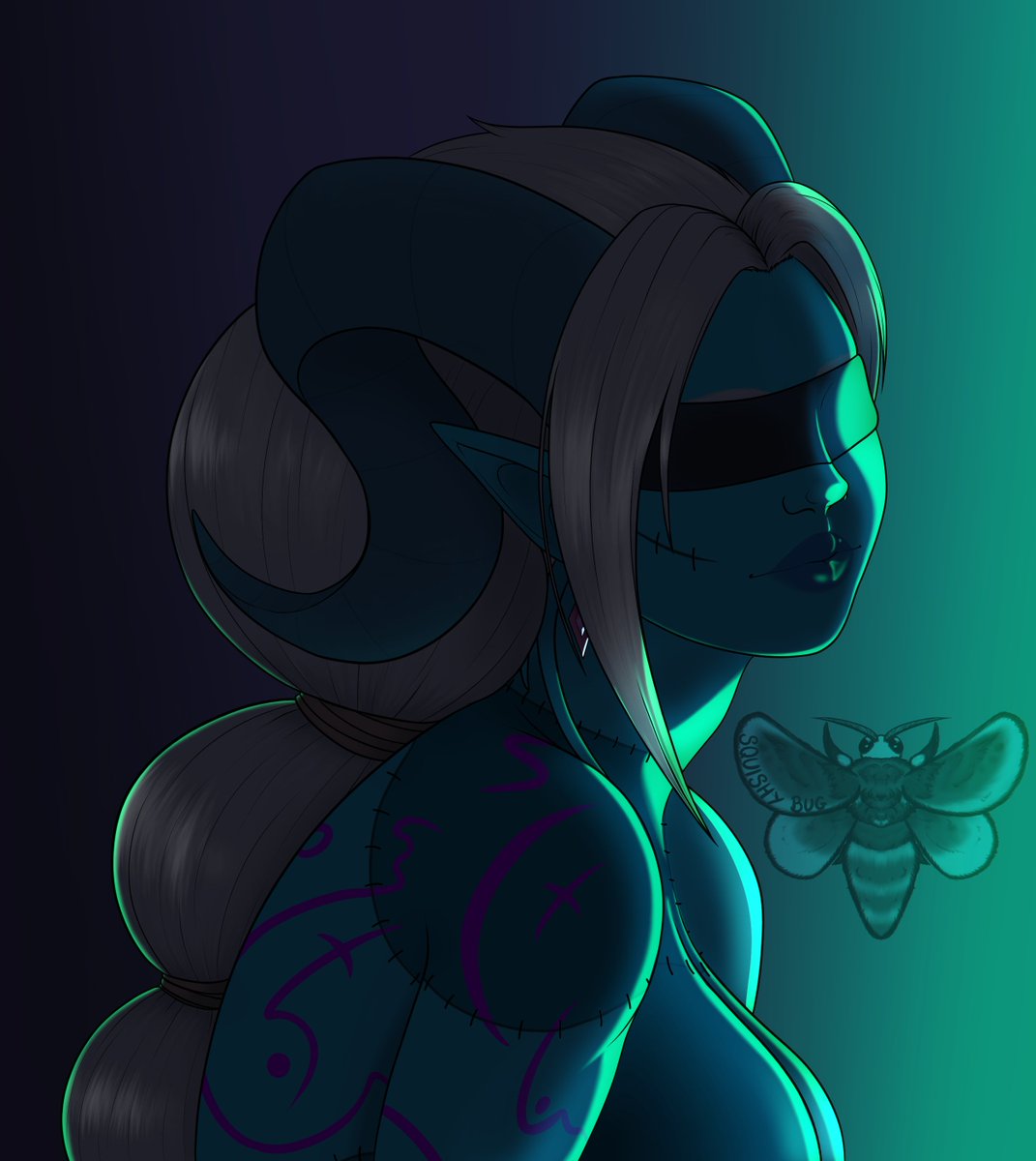 Bug_of_Squish's tweet photo. Bust c//mm for @FurriousArt of their cutiepie Draenei, Aura!

#WorldofWarcraft #Draenei #SFW #SFWArt https://t.co/WeItVXjMRx