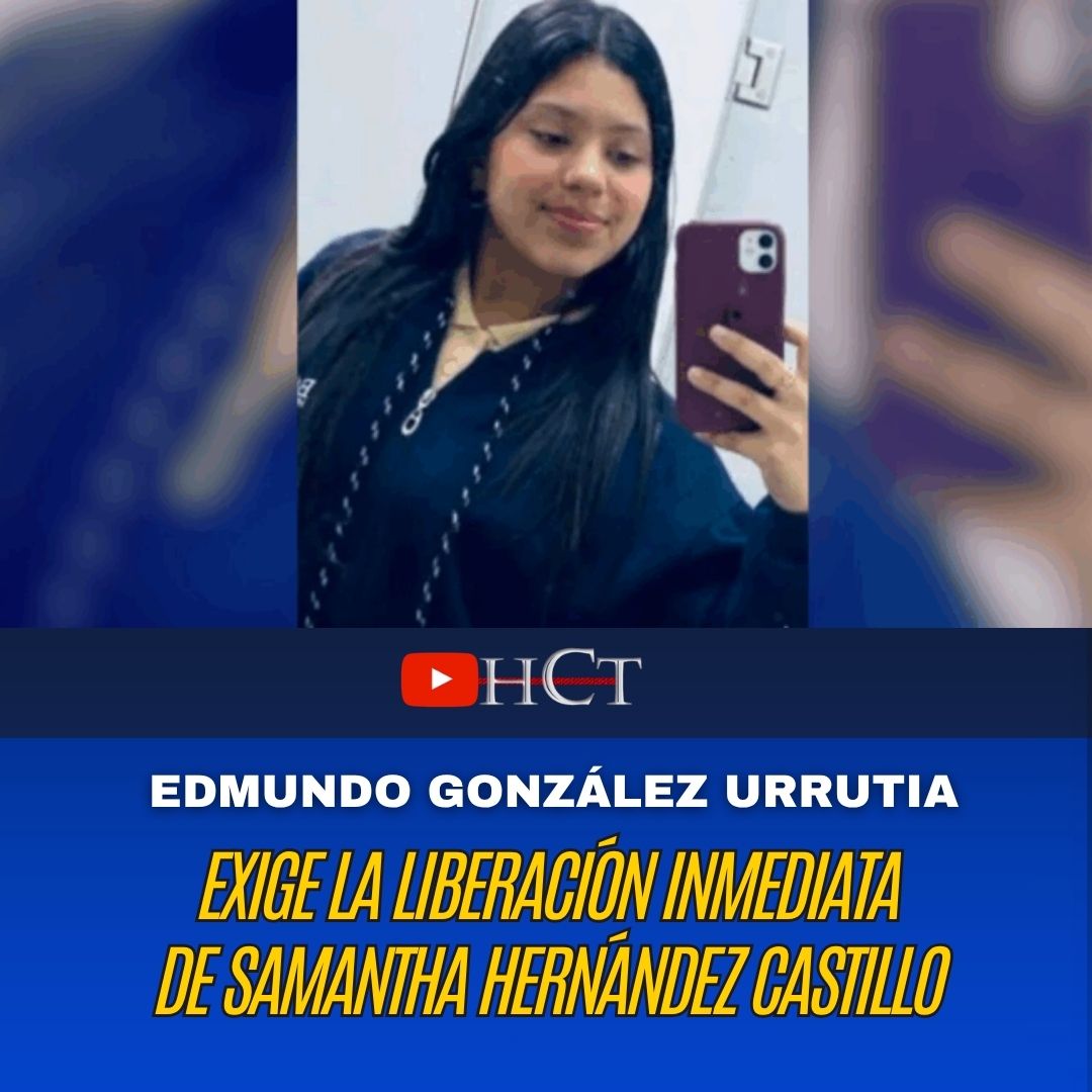 #9May El presidente electo de Venezuela, <a href="/EdmundoGU/">Edmundo González</a>, exigió este sábado la liberación inmediata de Samantha Hernández Castillo, una adolescente de 16 años detenida desde noviembre de 2025 por la DGCIM como represalia contra su hermano, un militar en el exilio. González denunció