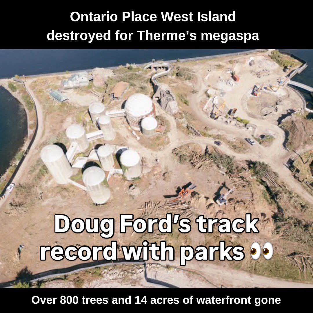 NoJetsTO's tweet photo. @KathleenAldrid9 Safe to say, Premier Ford is a very poor park steward. https://t.co/Oz3ya6NzLh