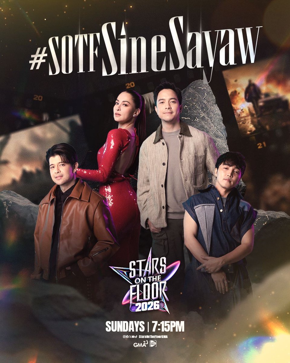 LIGHTS, CAMERA, ACTION! 🎬

Dance Universe, get ready as our permanent dance star duos light up the stage with dazzling performances on the dance floor! 🤩

Use our official hashtag, #SOTFSineSayaw! 🎞️

#StarsOnTheFloor2026, Sundays, 7:15 PM on GMA! 🌟