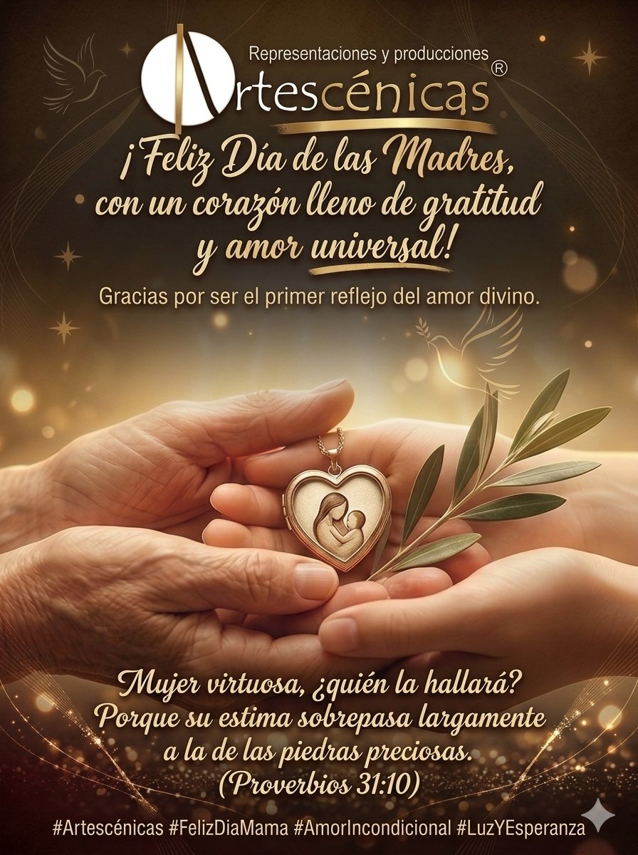 showcomedy's tweet photo. En Artescénicas, celebramos la esencia de la mujer virtuosa y el valor incalculable de las madres en nuestras vidas. Su influencia es el arte más bello que existe: el arte de amar sin condiciones. 🎨❤️¡Feliz Día de las Madres a todas nuestras colaboradoras, clientes y seguidoras https://t.co/6jRLgkUCX0