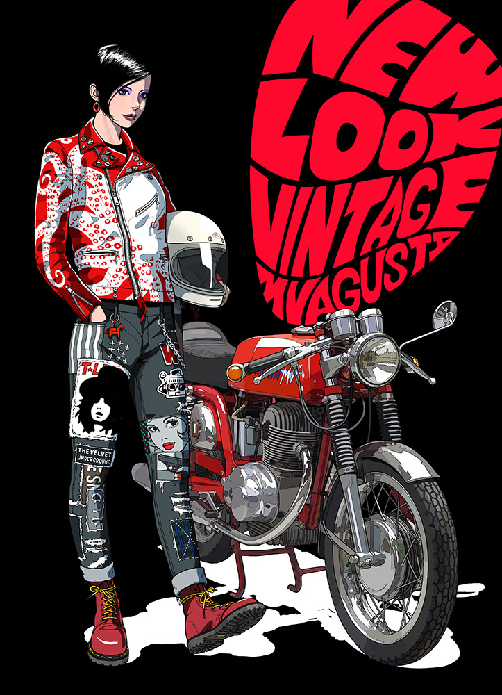 昔の絵 私はこういう絵を描いています #過去絵 #mvagusta #exmachiya 個展開催