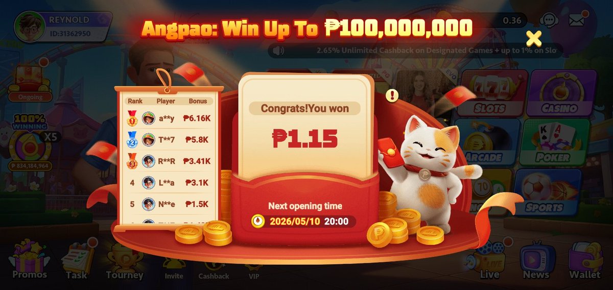Reyn63019970's tweet photo. @PTGamingph #PTGamingAngpaoGiveAway
🆔 31362950
@Allanalyn061003 
@elmermaquino04 
@l https://t.co/cb602odPQi