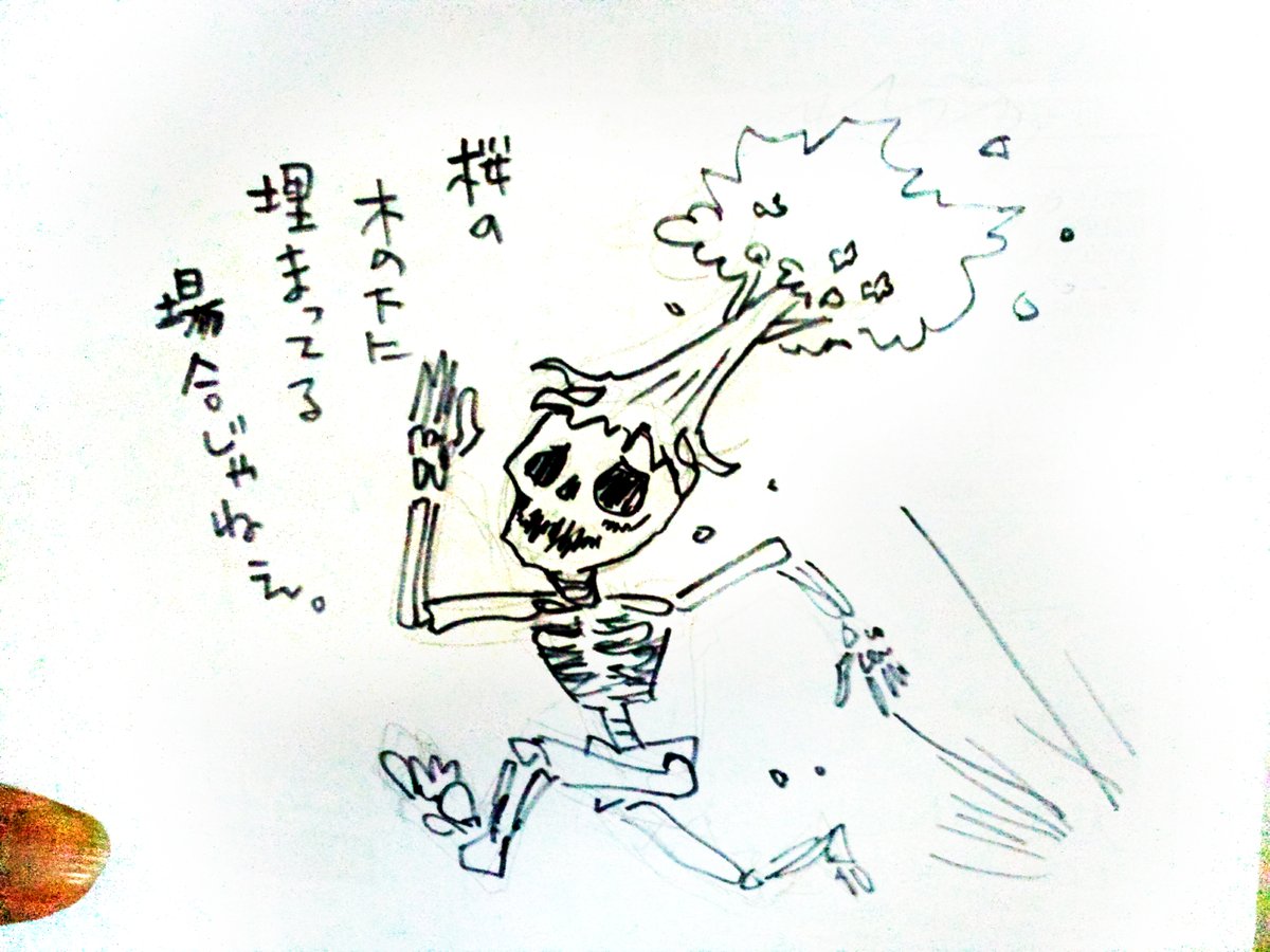 本日のチラシの裏落描き。 