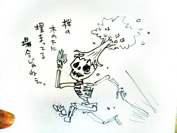 本日のチラシの裏落描き。 