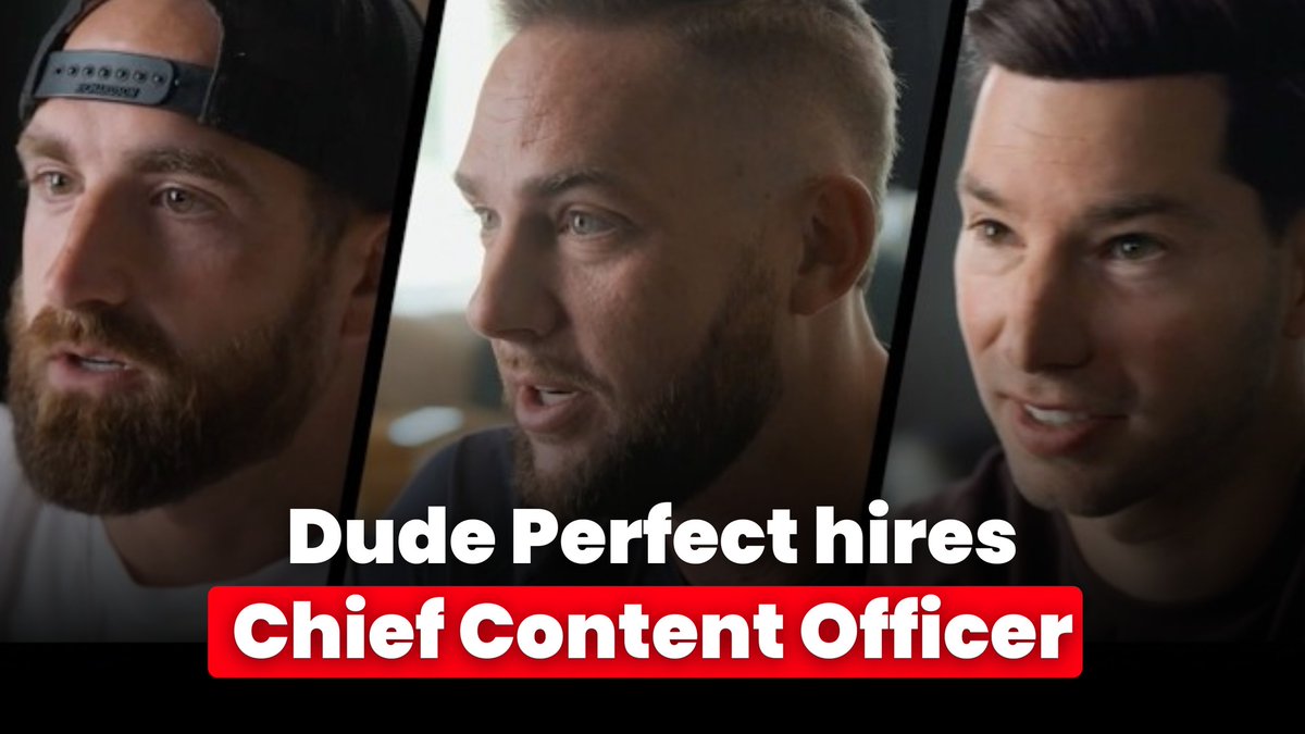 TimDyrdin's tweet photo. A YouTube channel with 62 million followers just hired a Chief Content Officer.

Pizdets. Pay attention to this one, comrade.

They were five college roommates filming trick shots in 2009. Called themselves Dude Perfect. They've since raised $100M from Highmount Capital. They are building a theme park. 20 BILLION views on YouTube alone.

But Dude Perfect is STILL hiring someone to take their content further.

And they didn't hire some random chump.

They interviewed 50 people. Hired Kevin Sabbe. Worked at Warner Bros. Worked at Fox. Scaled media across TV, film, and digital for over a decade.

Kevin will hold a C-level position to help Dude Perfect build a media empire.

Goal? Build what is called a "Disney flywheel."

Content spins off new business lines. New shows to expand out of the younger audience. An outdoors channel. A sports podcast with new on-screen talent. Live arena tours. A merch and sporting goods line. A food & beverage play launching this summer.

Each arm feeds the next. Content drives audience. Audience drives products. Products drive revenue back into content. Pizdets, beautiful loop.

Dude Perfect is not the only one doing this. MrBeast doing it. Steven Bartlett (Diary Of A CEO) doing it.

Listen, comrade. If you are a founder, here is why this matters to you:

The Chief Content Officer will become one of the most important roles in modern marketing.

I predicted this one year ago. Because I saw the demand for it firsthand.

I run a YouTube marketing firm. 3.6 MILLION watch time hours generated in under 19 months. Not only have we gotten more interest in content than ever before… I've also seen what other big creators are doing behind the scenes. And the results they are getting.

I tripled down on this ever since. Pizdets.

Organic social is the biggest arbitrage for getting new business right now. You own distribution. You control the narrative. You reach new audience directly. Without paying for ads. Without begging influencers. Yes yes free.

Dude Perfect has 62 million subscribers and 20 billion views. And they STILL looked at 50 candidates to find the right person to own their media strategy.

That should tell you something, comrade.

If you are new to content and don't know where to start, do this:

Hire one cracked content kid who grew up on the internet and hasn't touched grass. Pizdets, you know the type. Make sure they understand your message. Your offer. Your positioning.

Then?

Give them the freedom to go crazy. And you will quickly see why CCOs are the future.

Onto the next.
