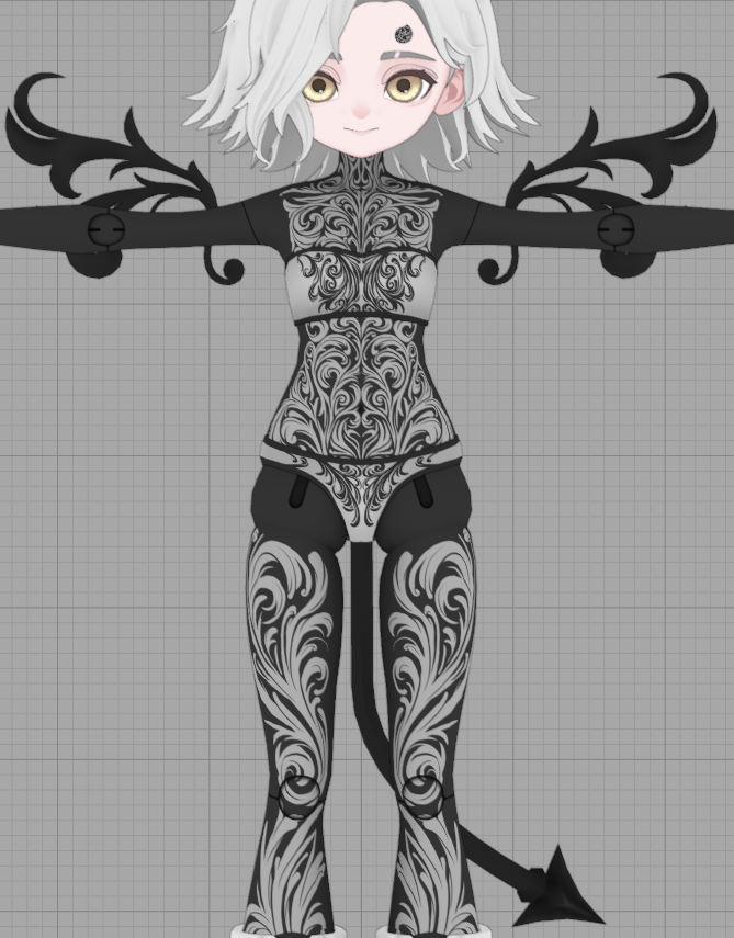 minus_menos's tweet photo. 新作アバターのボディはドールっぽい感じです
#blender #3dモデル https://t.co/o38lQlbGIL