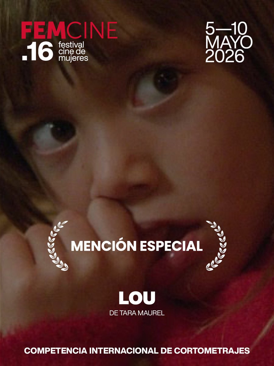 FEMCINE's tweet photo. La mención Especial en la categoría de Cortometraje Internacional es para LOU de Tara Maurel 📽✨️

Felicitaciones 👏 https://t.co/0jUAEzOgL2