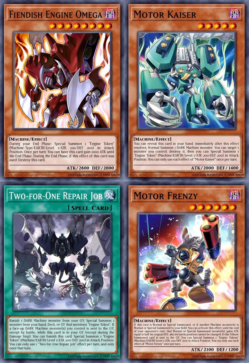 every_ygocard Engine Token cards from Bandit Keith's manga deck every_ygocard Engine Token cards from Bandit Keith's manga deck