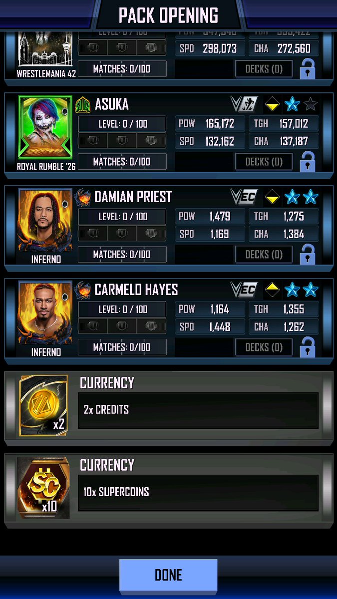 NewBlood wwesupercards tweet media