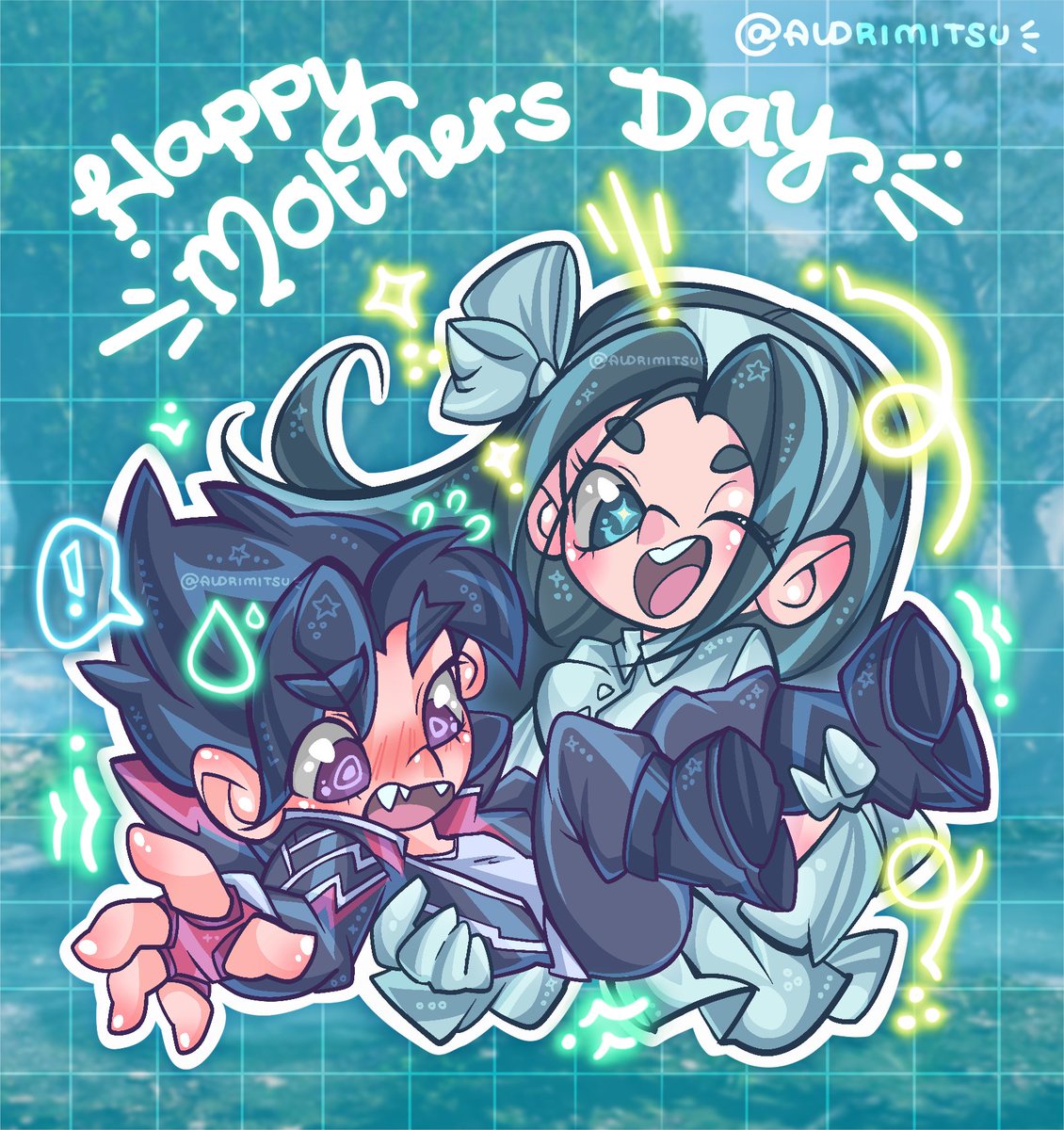 aldrimitsu's tweet photo. HAPPY MOTHERS DAY 2026 🩵✨
Annual tradition of drawing my babygirl Jun and Jin as goofy goobers 💖✨

Jun Kazama ✨ Jin Kazama
#TEKKEN8 #happymothersday #鉄拳 https://t.co/IJn8qXqcNf