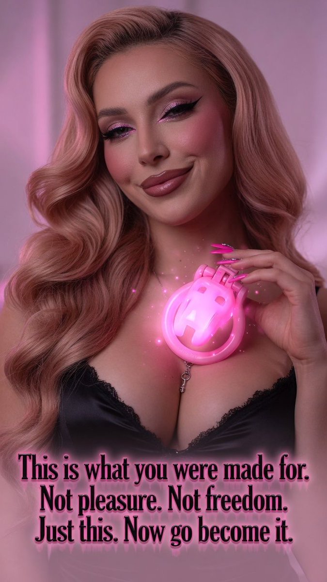 Life247Locked's tweet photo. This is what you were made for.
Not pleasure. Not freedom.
Just this.
Now go become it.
https://t.co/w5s2kOaend
#MicroClitty #LockedIdentity #PermanentDenial https://t.co/y42coIuuun