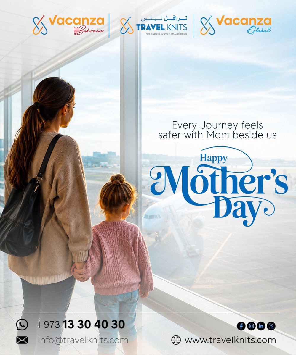 KnitsTravel's tweet photo. To Our First Travel Guide and Greatest Comfort ✈️💙

"Every journey feels safer with Mom beside us."

🌍 Plan Her Dream Trip:
Contact Us: +973 13 30 40 30
Email: info@travelknits.com
Explore More: https://t.co/GiDsBE7KWv https://t.co/g7dcITGOTO