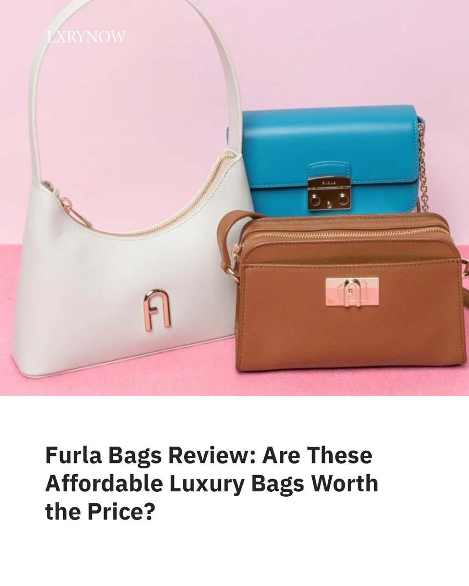 LXRYNow's tweet photo. Furla bags offer strong design, genuine leather materials, and accessible pricing. They’re worth the price for everyday luxury—but less so for prestige, resale value, or high-end craftsmanship.

Read More 
https://t.co/B5Phs1fIY8

#lxrynow #furla https://t.co/YHxg7peaZD