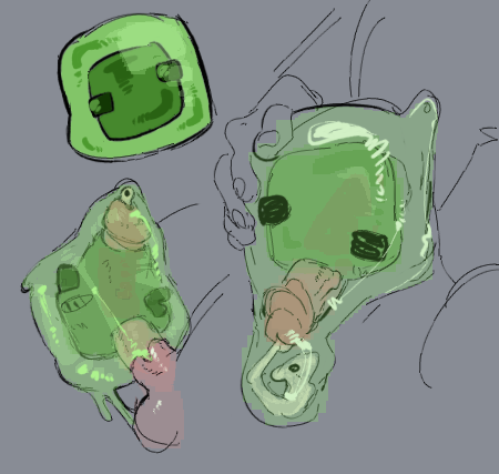 AfterDarkCynic's tweet photo. farming slime balls sucks https://t.co/Qcf0cIrXaL