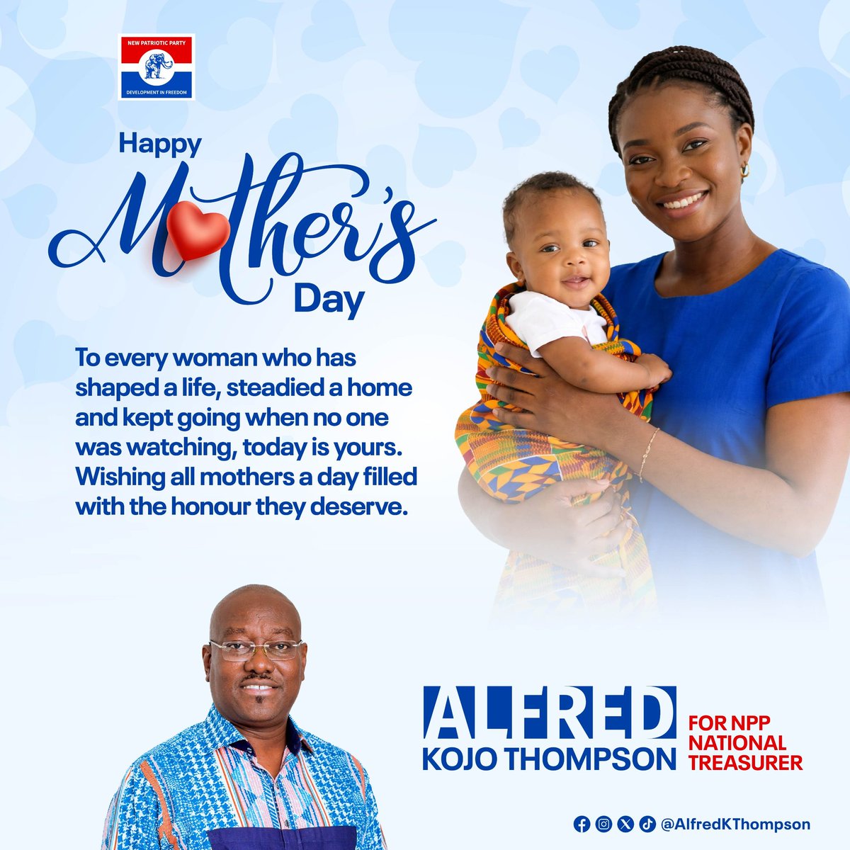 AlfredKThompson's tweet photo. We are most grateful our mothers and always ask blessings for you. Thanks so much. https://t.co/Gi78NADWYt