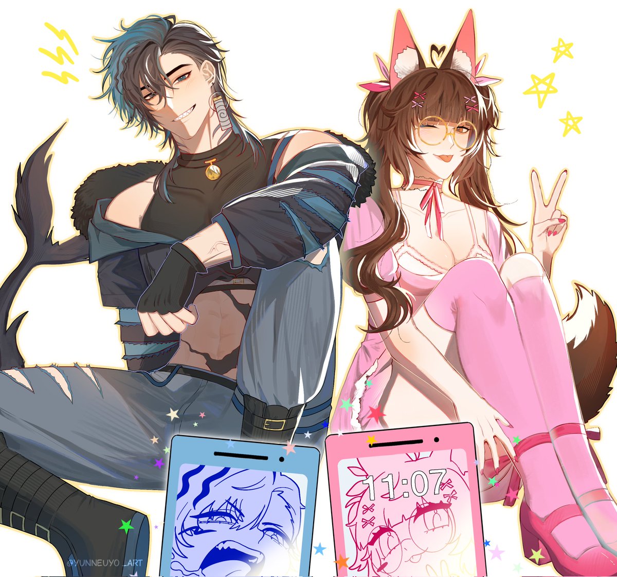 Hifumisawa's tweet photo. 🦈 Surf N Turf 🦊 https://t.co/Of2Ol9LiEP
