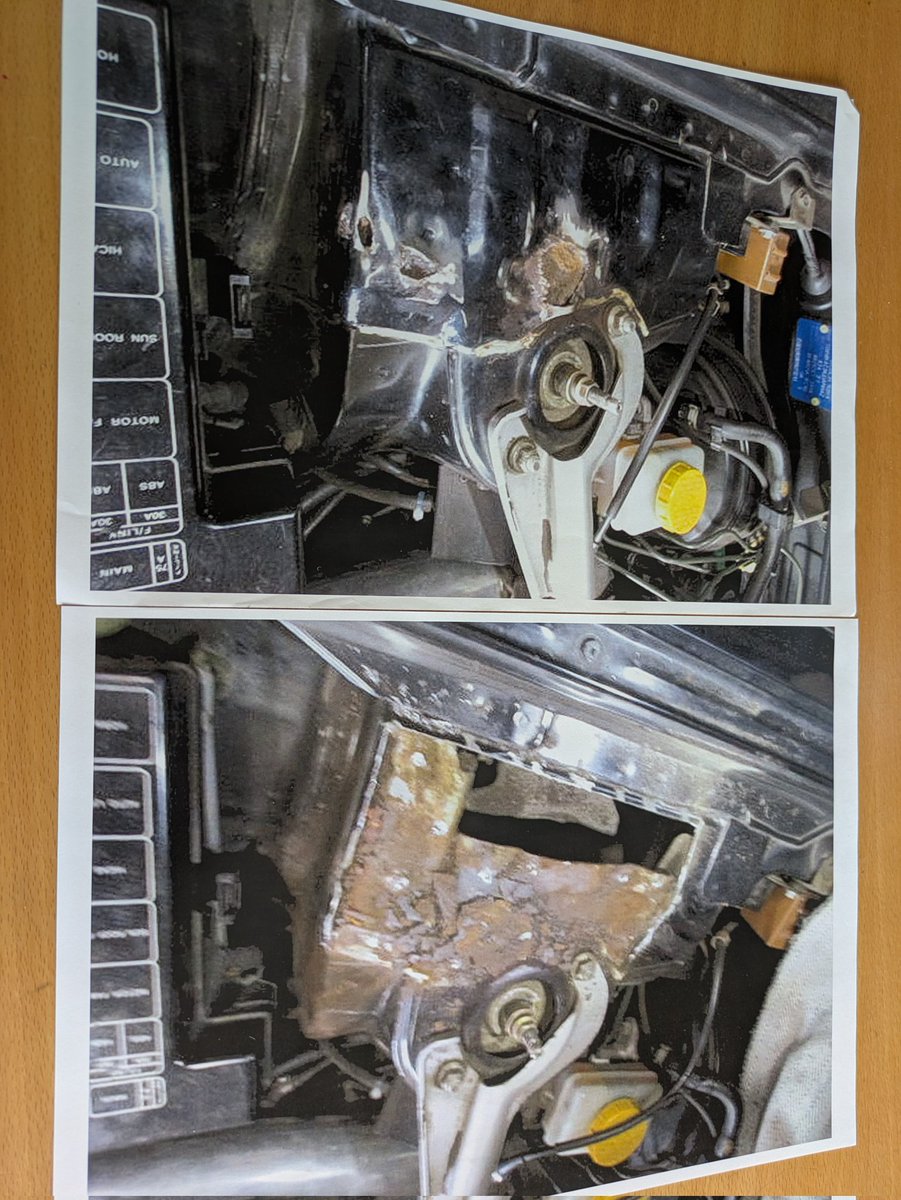 WTF144's tweet photo. @_Ryu0227 僕のステージアもこんな感じでグサグサ…今はガレージヨシダからパネルも出てるから、手遅れにならないうちに😉 https://t.co/dt5XPd4uUw