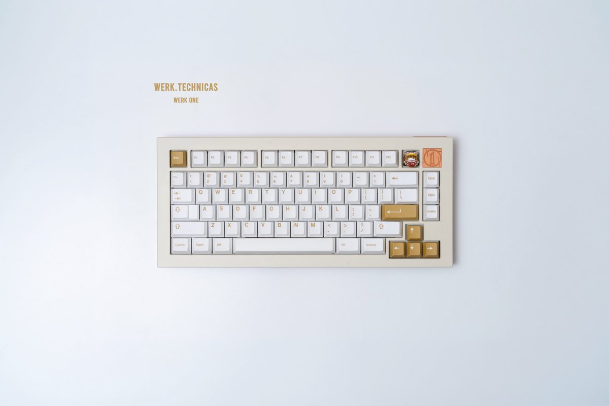 アートメイクマシン　ホワイト　T‘s key WERK TECHNICA'S Keyboard: WERK ONE Keycap: GMK Civilization