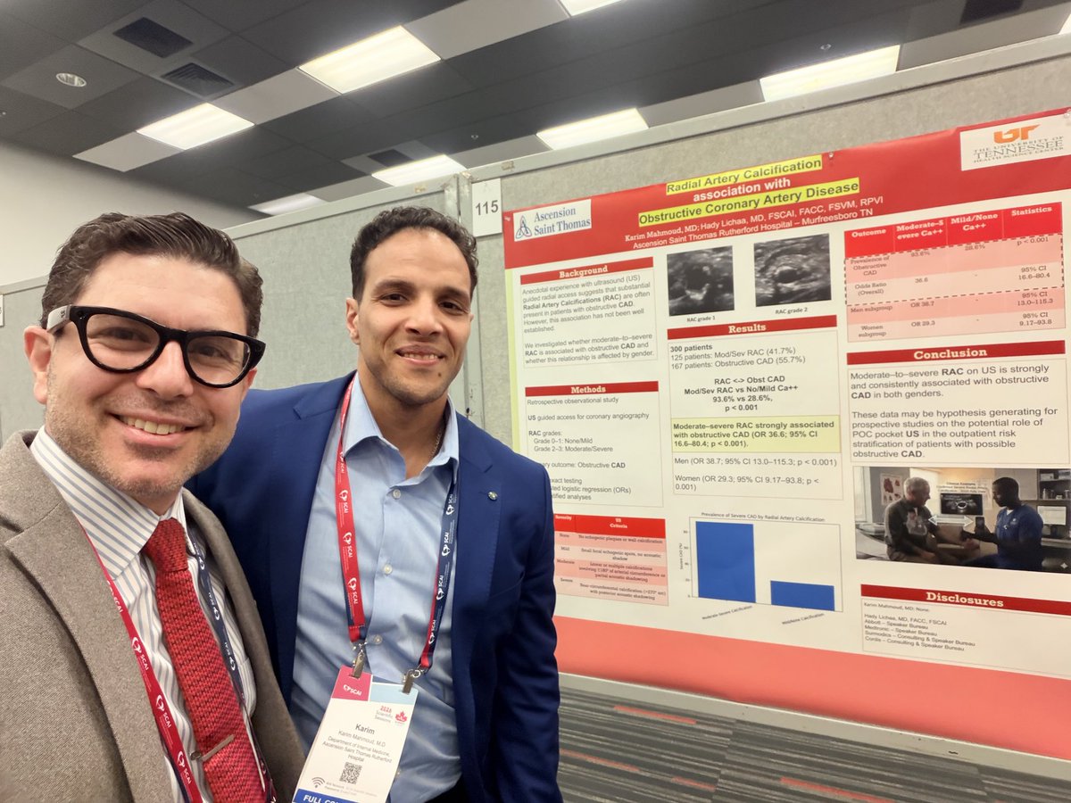 HadyLichaaMD's tweet photo. U see Moderate/severe #RadialArteryCalcifications on #RadialUS in a #RadialFirst #CardiacCath 

Well, there’s a good chance u will see #ObstructiveCAD

Future #CADscreener ? -> Lets randomize in a prospective RCT

#SCAI2026poster presented by Dr Karim Mahmoud @SCAI mtg in Montreal

@aspergian1 @baijazvascular @MichaelMegalyMD @adityadoc1 @DrSethdb @NavinKapur4 @SVRaoMD  @DLBHATTMD @jaygirimd @EricSecemskyMD @DrJayMohan @JayMathewsMD @VladLakhter @DrAnkitKPatel @JDawnAbbott1 @sahilparikhmd @Samsayfo @mirvatalasnag @drephrem @KardiologieHH @piccoloraf @LAzzaliniMD @KateKearney4