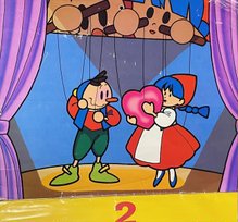 これは1987年のナムコのカレンダー 2月の原画（白黒）