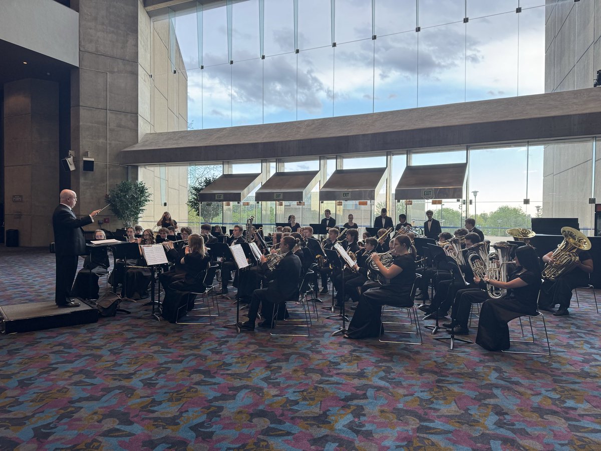 LakeBands's tweet photo. Congratulations to the Symphonic Winds and Mr. Cooey on a wonderful performance tonight at EJ Thomas Hall before the Akron Symphony Orchestra Concert! Our students put on a breathtaking performance, then got to stay and watch Carmina Burana 🎶 https://t.co/kOcrHcg6yF