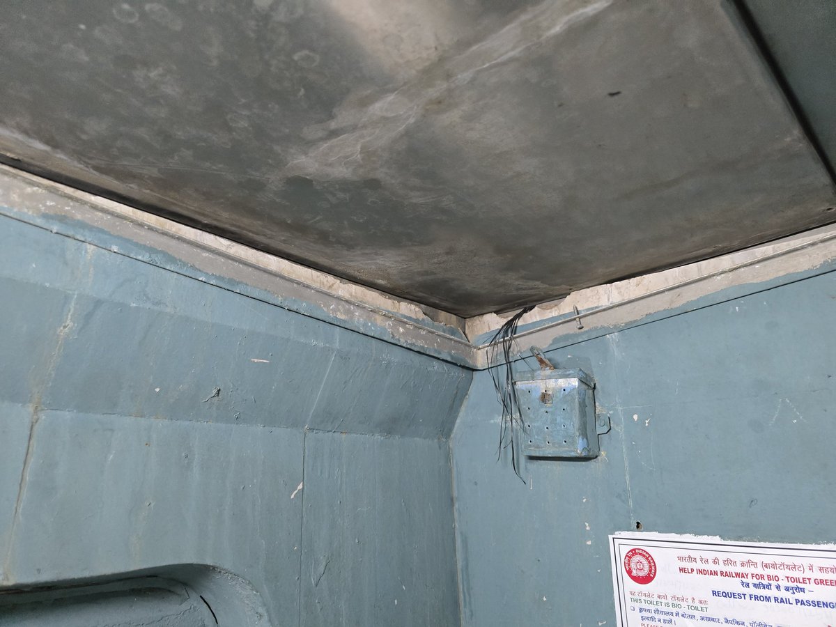 dattacharanraj's tweet photo. @drmmumbaicr @BhusavalDivn @RailwaySeva PNR:8935981684
Panchavati Express 
C1 is CC coach But The toilet condition is worst like general coach. This reck is shared and started from MMR without internal cleaning. Expensive tickets and filthy coaches. 12110 has lost its charm. https://t.co/9ZaHAKZk2q