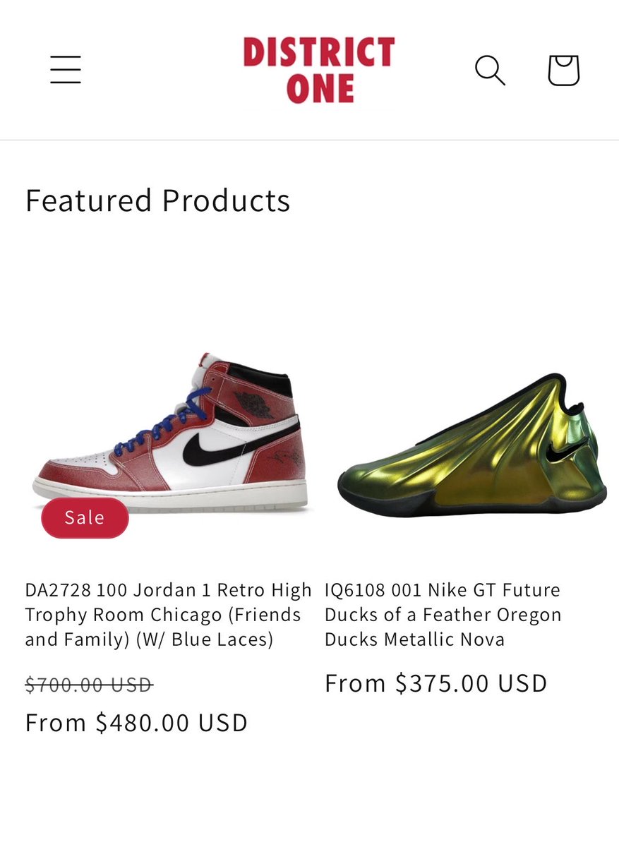 SNKRS_Sunitter's tweet photo. 転送使える方、参考に。
きっと国内二次より安いかと。
国内二次　約¥150,000

Friends and Family
Trophy Room × Nike Air Jordan 1 Retro High "Chicago" 

DISTRICT ONE 海外リセールショップ
https://t.co/KrRpMbg8T8 https://t.co/FoJOUICpJx