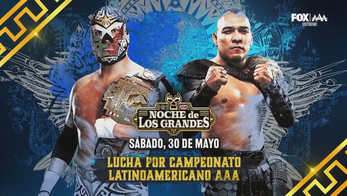 Match Card oficial del Hijo del Dr. Wagner Jr vs. Hijo del Vikingo en La Noche de los Grandes #AAAEnFox