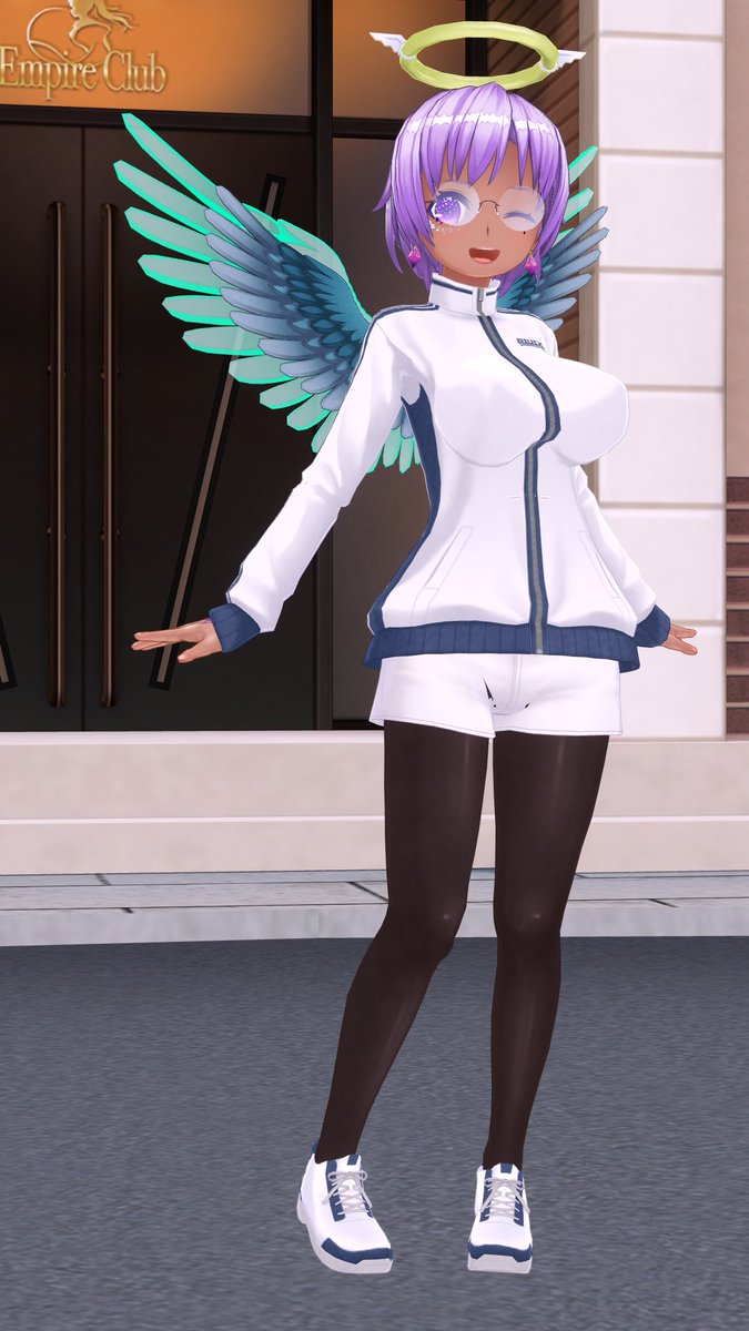 #カスタムキャスト
#CC新衣装 

10日常ログイン報酬のアスレジャーセットでパシャリ✨️

2枚目はニンブルキュロット＋ブラックロングタイツと組み合わせてみた

やはりスポーティーだから短パンが合う✨️