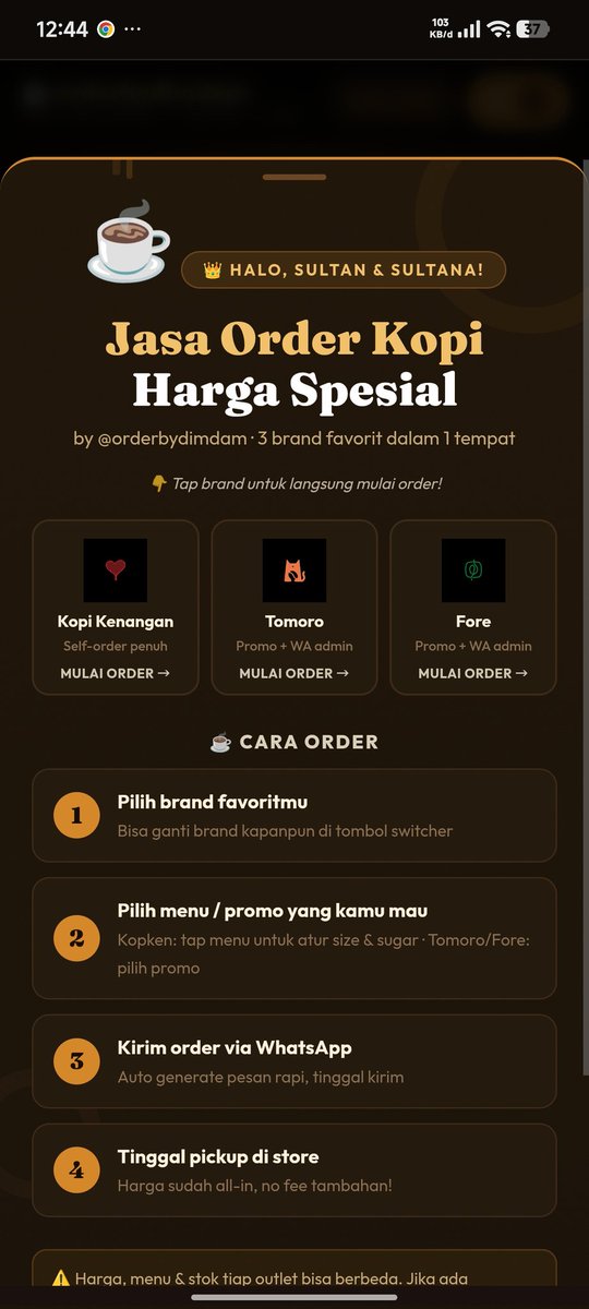 urcokis's tweet photo. Jasdor (kopken fore tomoro) open ya guys

#zonauang https://t.co/tDegkxFGYj