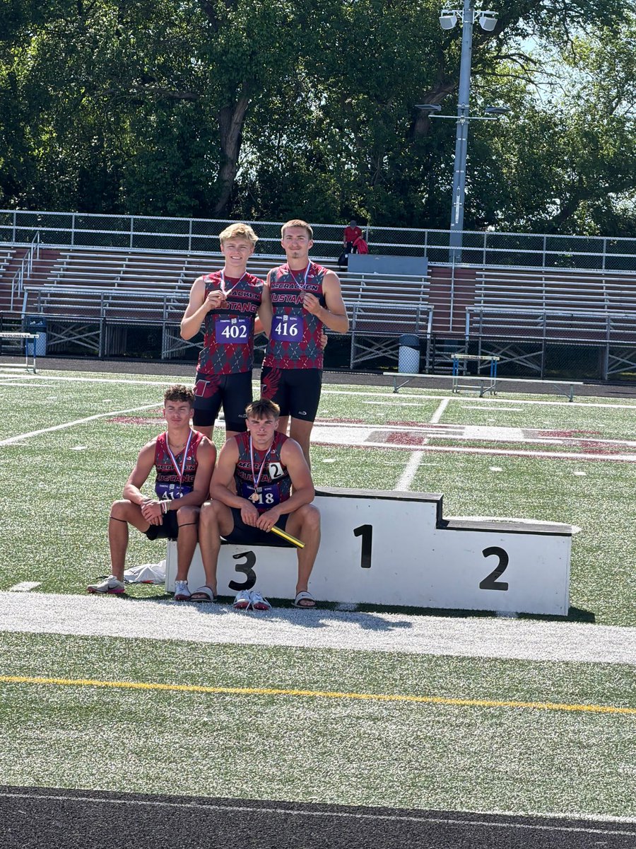 CoachAFord's tweet photo. My dude Paxton at the regional track championship 
1st place - Triple Jump
3rd place - 4x400 https://t.co/hDJ90fXvhw