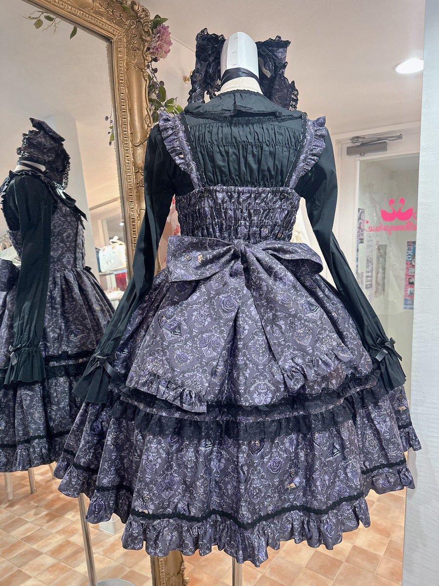 メタモルフォーゼおかしのおうちバッスルJSK 🥀闇といばらの女王🥀》 ♡クロスレースバッスルJSK ・通常サイズ