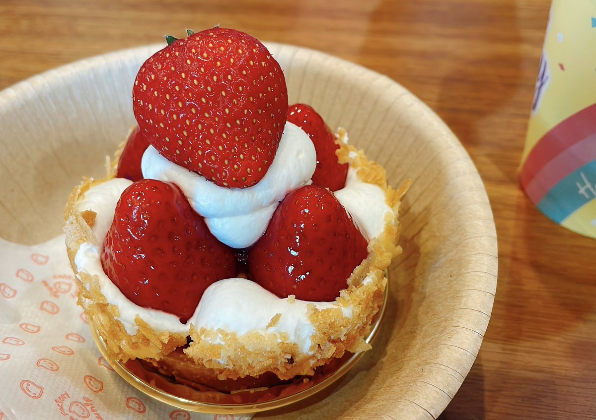 今日は安城夢那ちゃんワンマンライブサポートです⸜(* ॑꒳ ॑* )⸝美味しい苺タルトいただいて元気いっぱい🥧Vとは全然違う音で挑みます🎸あと今日は美弦は物販はありません🐢