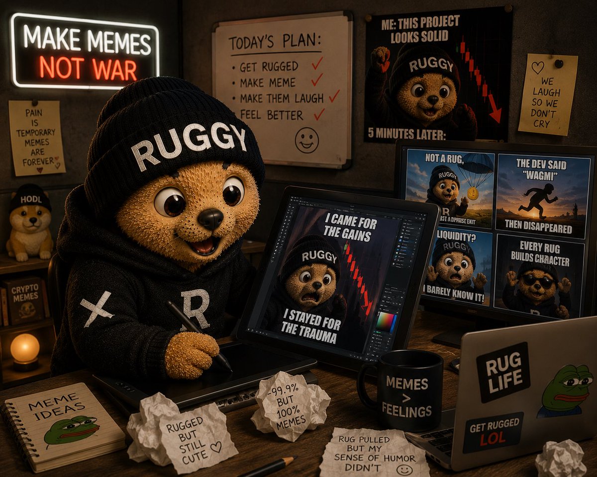 RuggyGotRugged's tweet photo. @bloodweb3 Nothing I buy, I just make memes and get rugged. https://t.co/5KJDQRJFhu