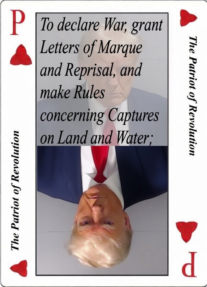 Matthew25817685's tweet photo. The Official American Standard Playing Cards 
The ONLY American Cards in existence 
America First 
I would put President Trump as a Patriot on all 4 suits 

Patriots don't identify, they are recognized 
A Patriot is one who battles tyranny in governments, usually their own. 
https://t.co/S6ULSPbVBv