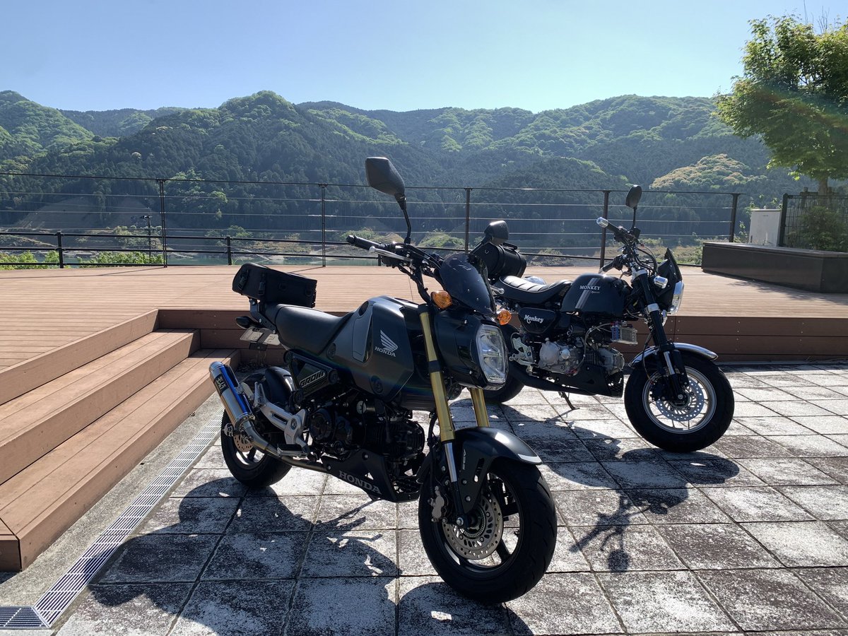 Ninja_miya's tweet photo. こんにちは😊
今日は朝から連れのモンキーと
ダム巡りしてきました
山道は枝や石が落ちてますので
枝に乗ってヒヤリでした😅
皆さんも注意して下さい https://t.co/J0hdzV2bgT