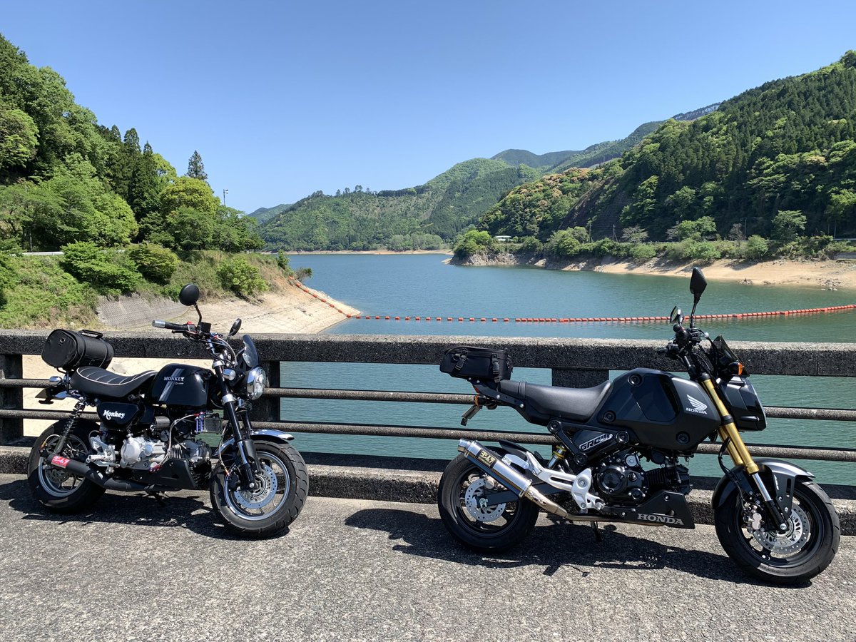 Ninja_miya's tweet photo. こんにちは😊
今日は朝から連れのモンキーと
ダム巡りしてきました
山道は枝や石が落ちてますので
枝に乗ってヒヤリでした😅
皆さんも注意して下さい https://t.co/J0hdzV2bgT