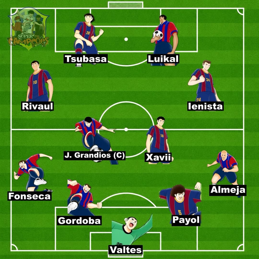 CTsubasa_indo's tweet photo. FC Barcelona vs Real Madrid CF di El Clasico versi Captain Tsubasa. 🇪🇦⚽️

📷 Supercampeoesbr (Instagram) https://t.co/U5mpAal5LN