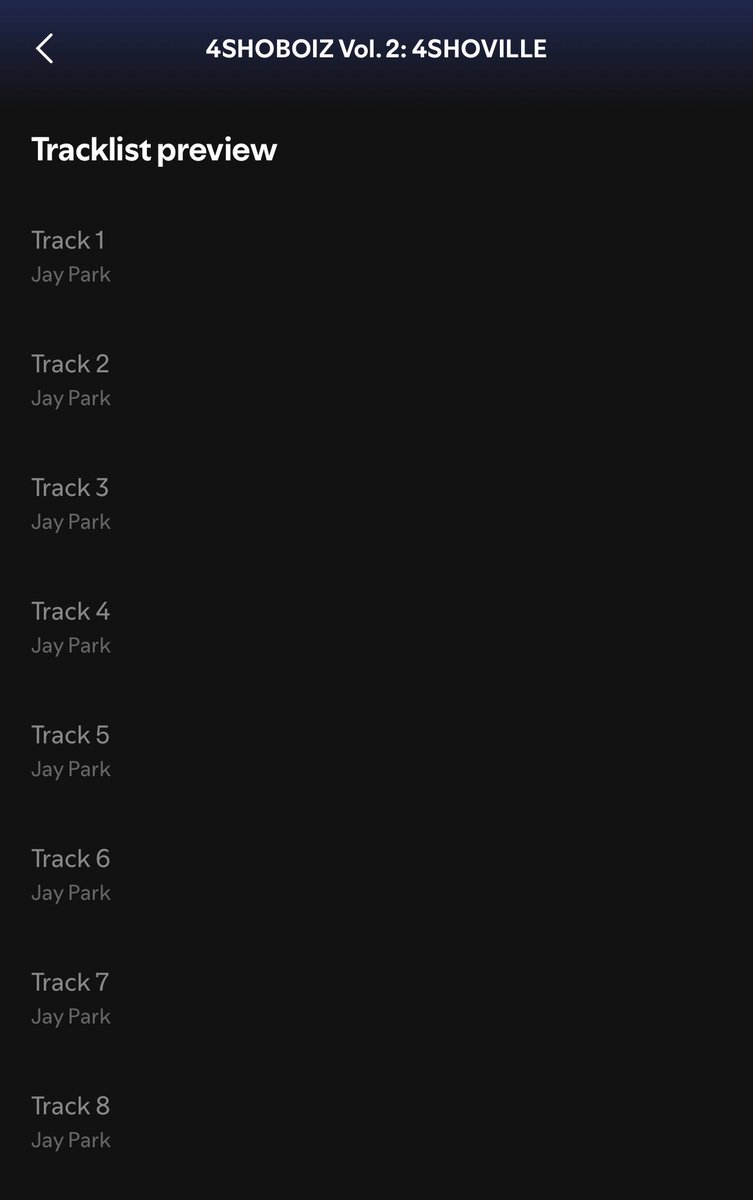 mixtape 2 มี 8 tracks เดบิวต์มา 4 เดือน ปล่อยเพลงทุกเดือน ฟังกันให้สะใจไปเลย ทุกคนมาติ่งไอช้อตได้เลยมีเพลงฟังไม่เบื่อ คุณภาพทั้งนั้น😭🤞

📢 5/18 4SHOVILLE 📌

#JayPark #LNGSHOT #4SHOVILLE