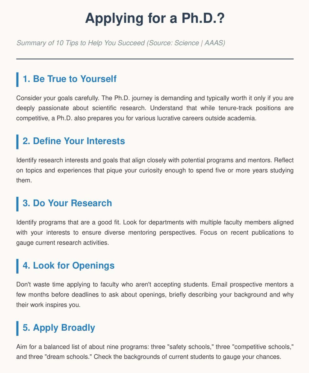Applying for a Ph.D.? These 10 tips can help you succeed <a href="/ScienceMagazine/">Science Magazine</a>