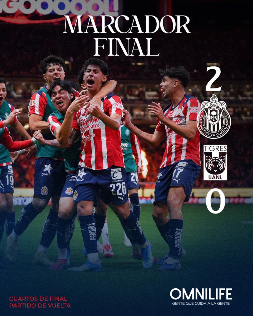 F_Quirarte's tweet photo. Avanza @Chivas a semifinales 🔴⚪️

¿Qué les pareció el partido? https://t.co/7oXOkKtnf5