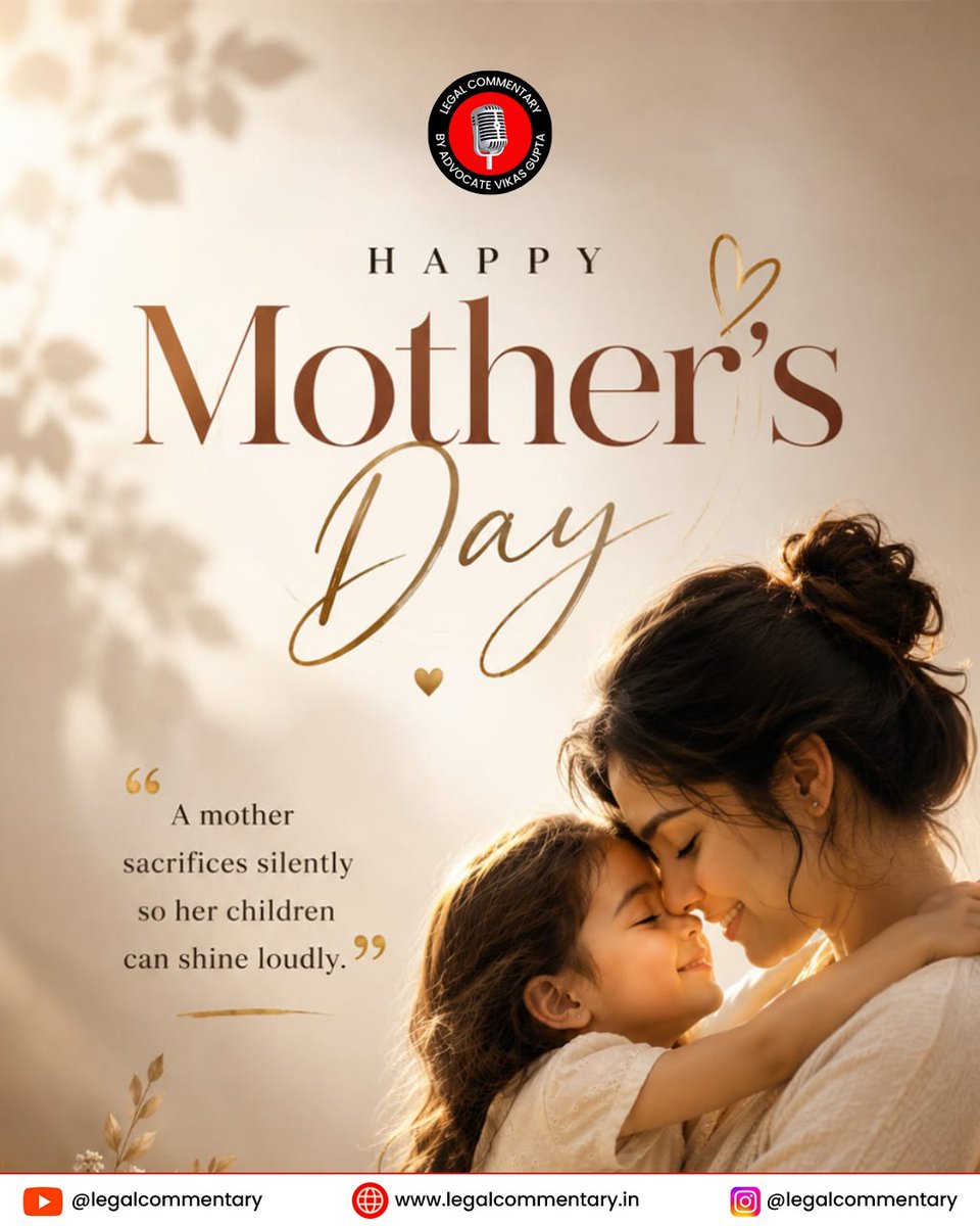 legalcomments's tweet photo. Happy Mother’s Day ✨🌸

Celebrating the unconditional love, strength, and care of every mother. 💖

Thank you for being our greatest blessing and inspiration. ✨

#legalcommentary #HappyMothersDay #MothersDay #LoveAndCare #StrongMothers #FamilyLove #EndlessSupport #MotherlyLove https://t.co/QTjcV14dY7